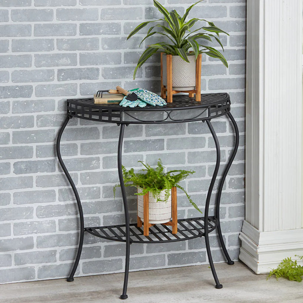 Metal Console Table Outdoor Half Moon Table A1527