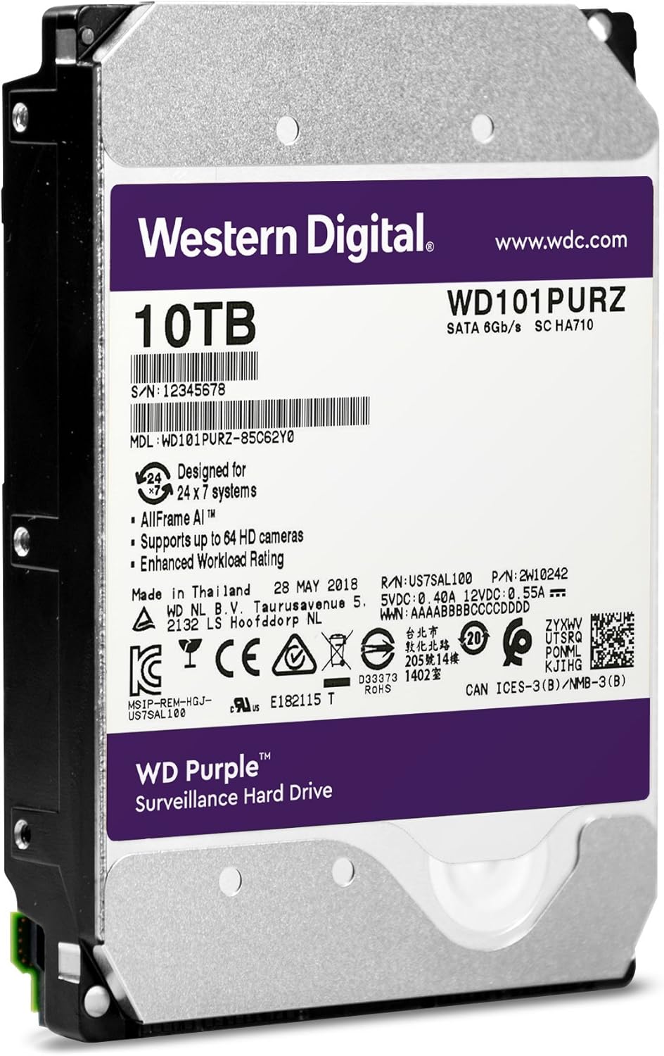 10TB Surveillance Internal Hard Drive X323