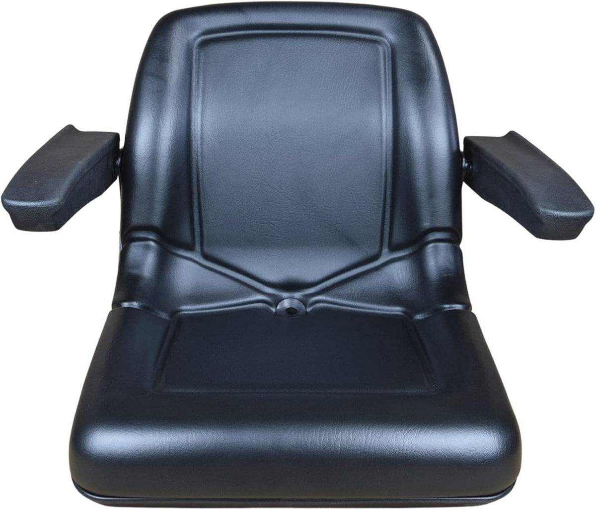 Black Tractor Seat with Armrests U272221