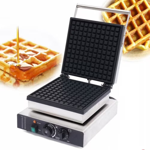 Nonstick Square Commercial Waffle Maker Q890