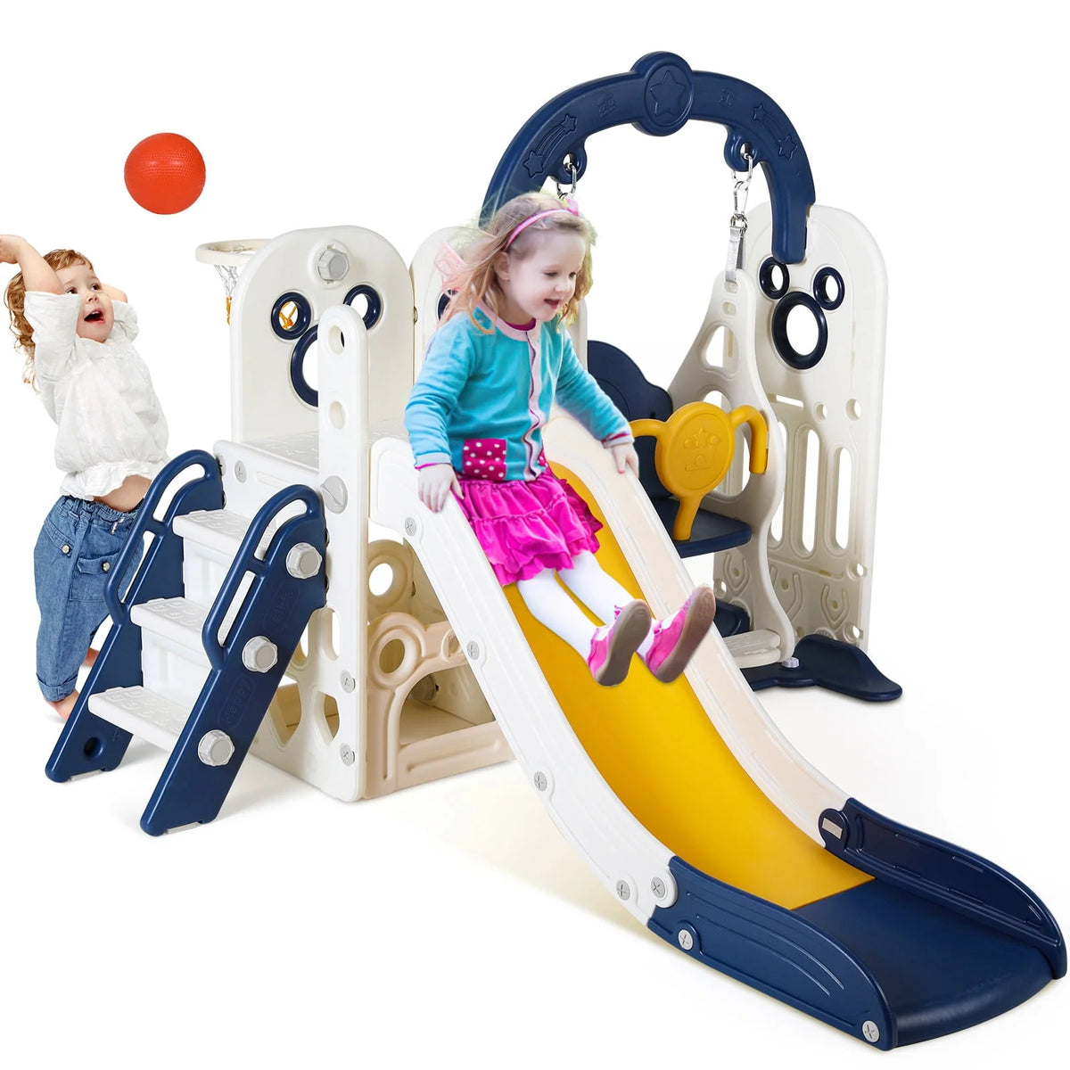 5 in 1 Toddler Swing and Slide Set R673
