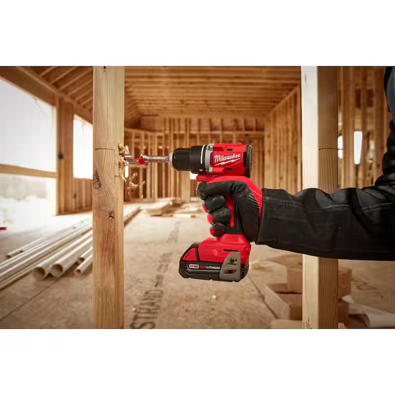 18V Lithium-Ion Brushless Cordless Compact Drill/Impact Combo Kit (2-Tool) F7289