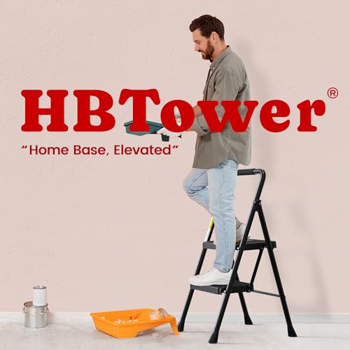 Folding Steel Step Stool with Handrail G61839