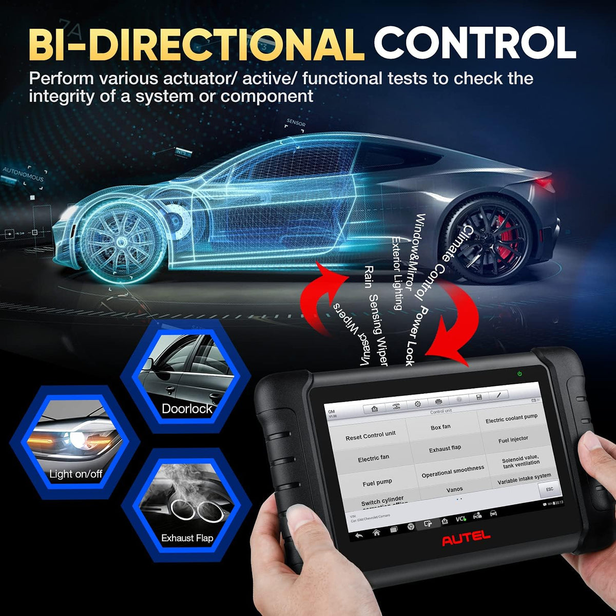 Bi-Directional Control Full Systems Automotive Scan Tool T88364