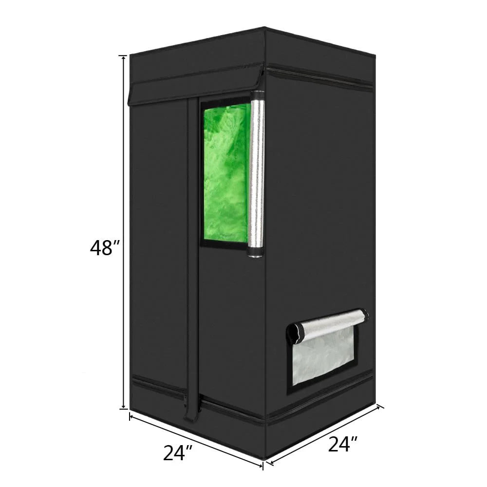 24''X24''X48'' Reflective Hydroponic Grow Tent Q606