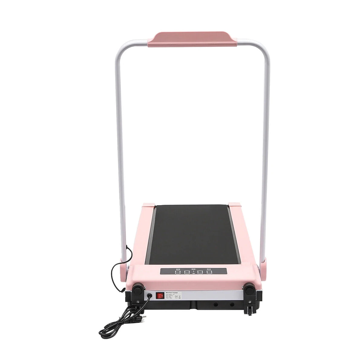 Folding Compact Treadmill 220 lbs Capacity Pink/Black Y307