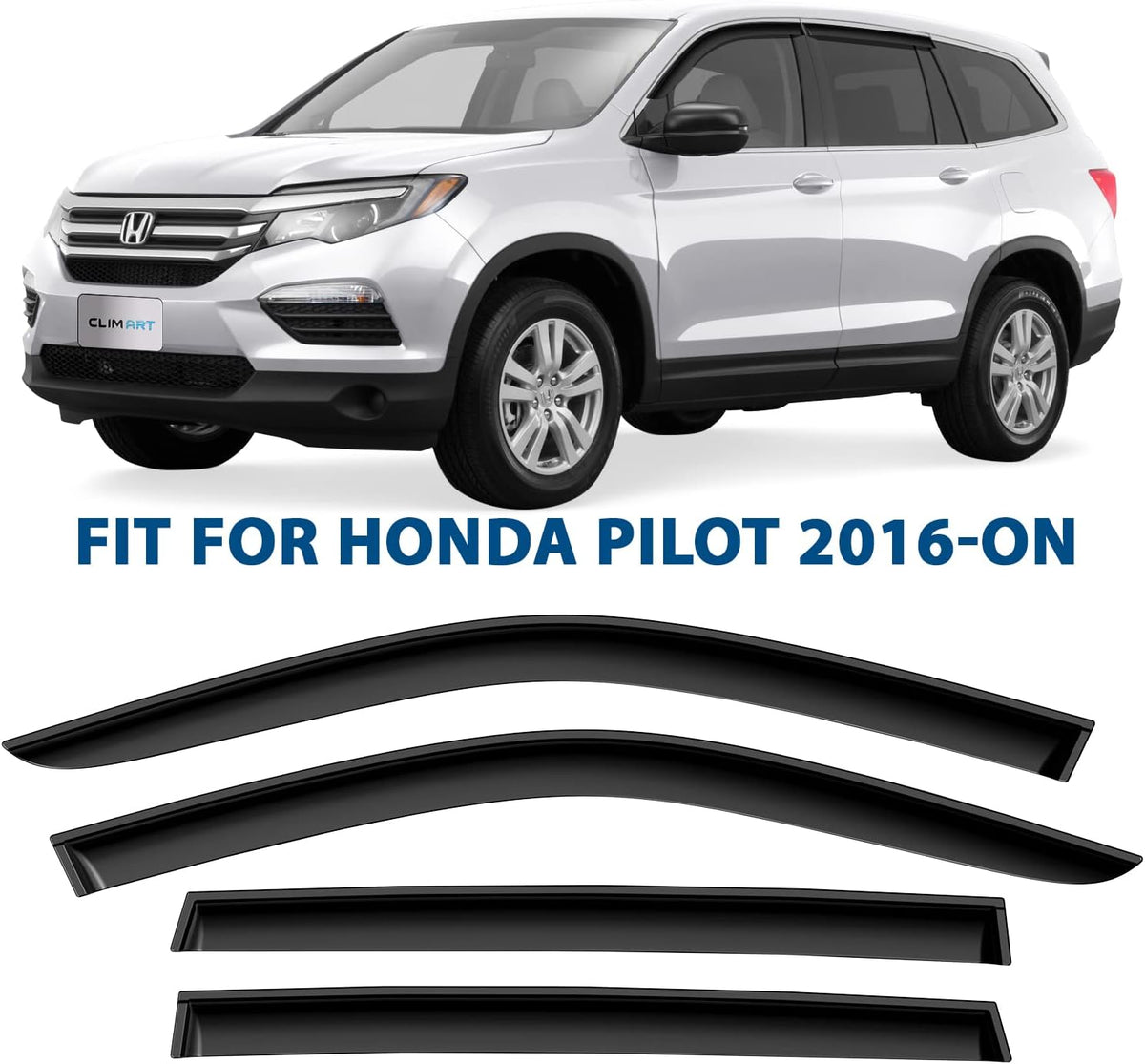 4pcs Rain Guards for Honda Pilot 2016-2022 L772