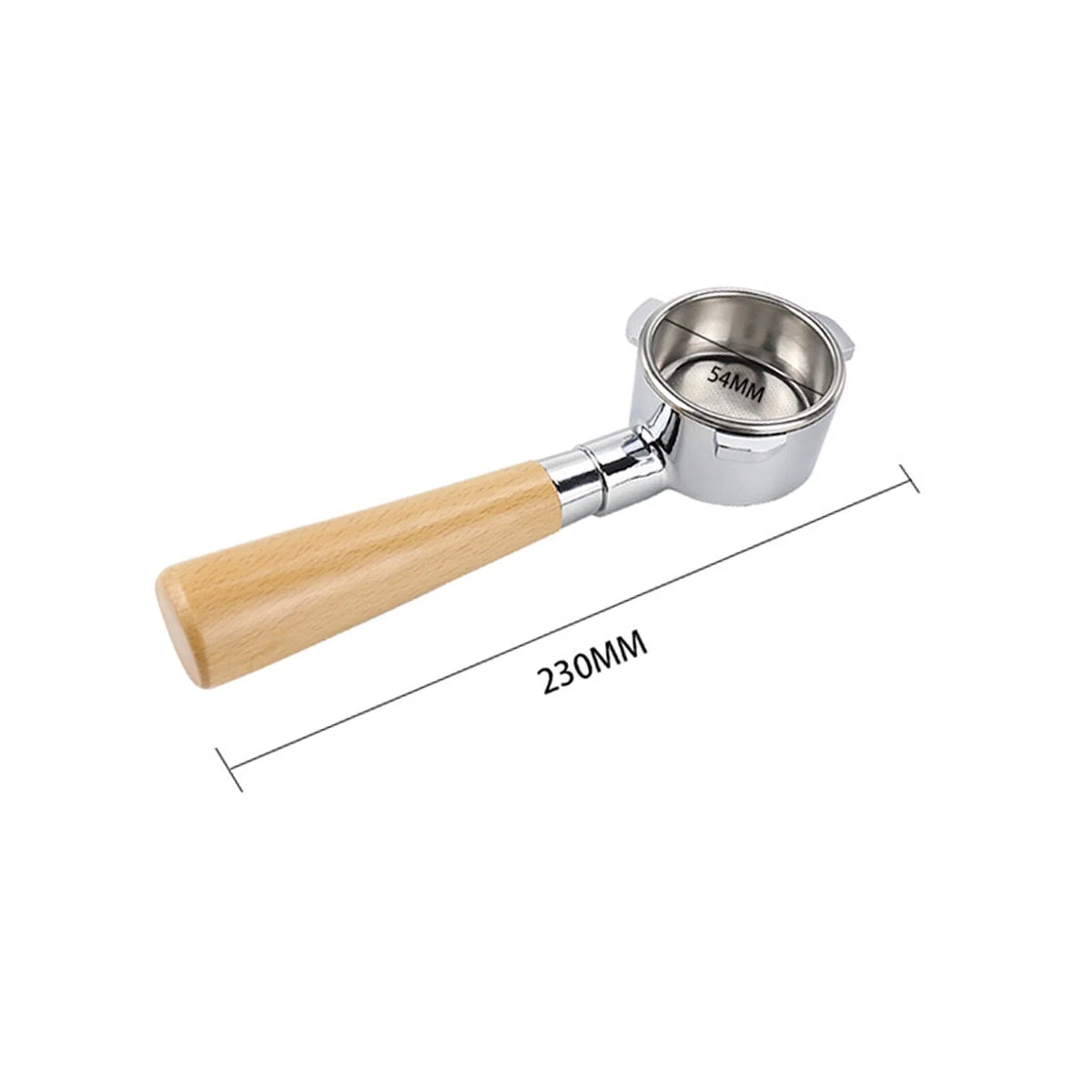 54mm Naked Bottomless Portafilter with Filter Basket M106