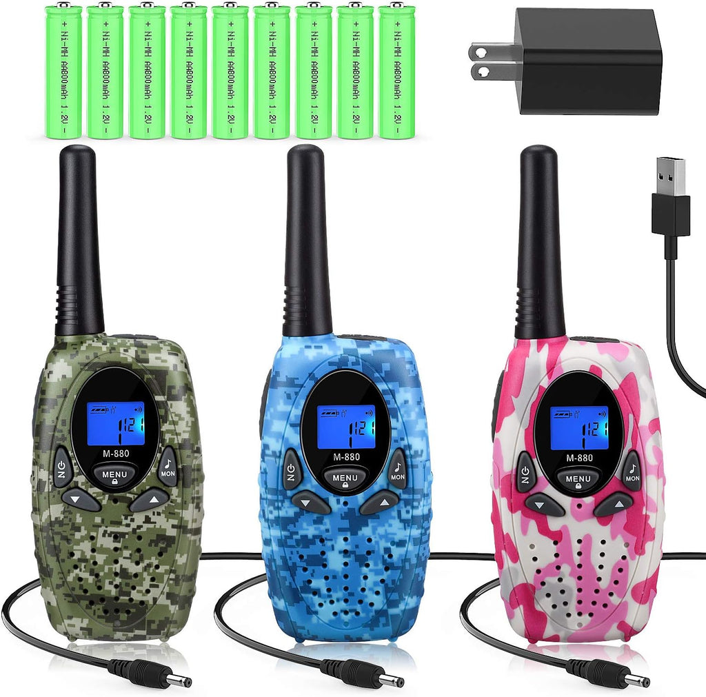 3 Pack Rechargeable Walkie Talkies E2238