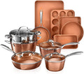 15 Pc Non Stick Ceramic Cookware Set I50630