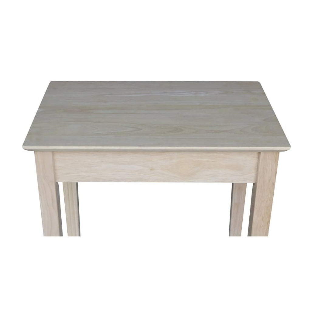 Solid Wood Unfinished 1-Drawer End Table Z4728