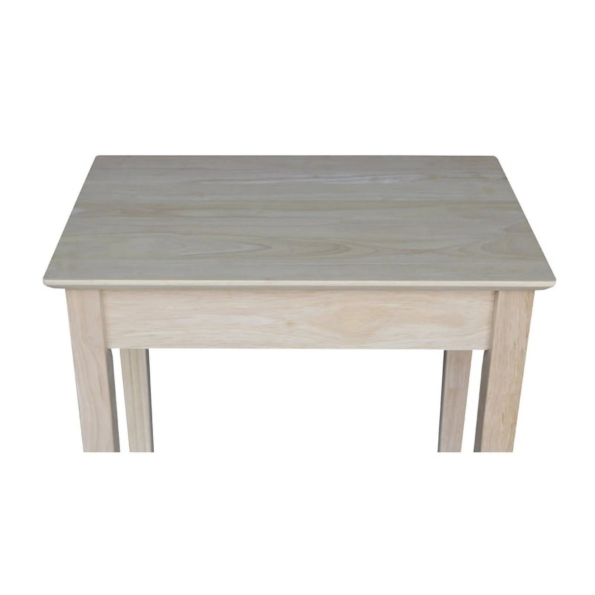 Solid Wood Unfinished 1-Drawer End Table Z4728