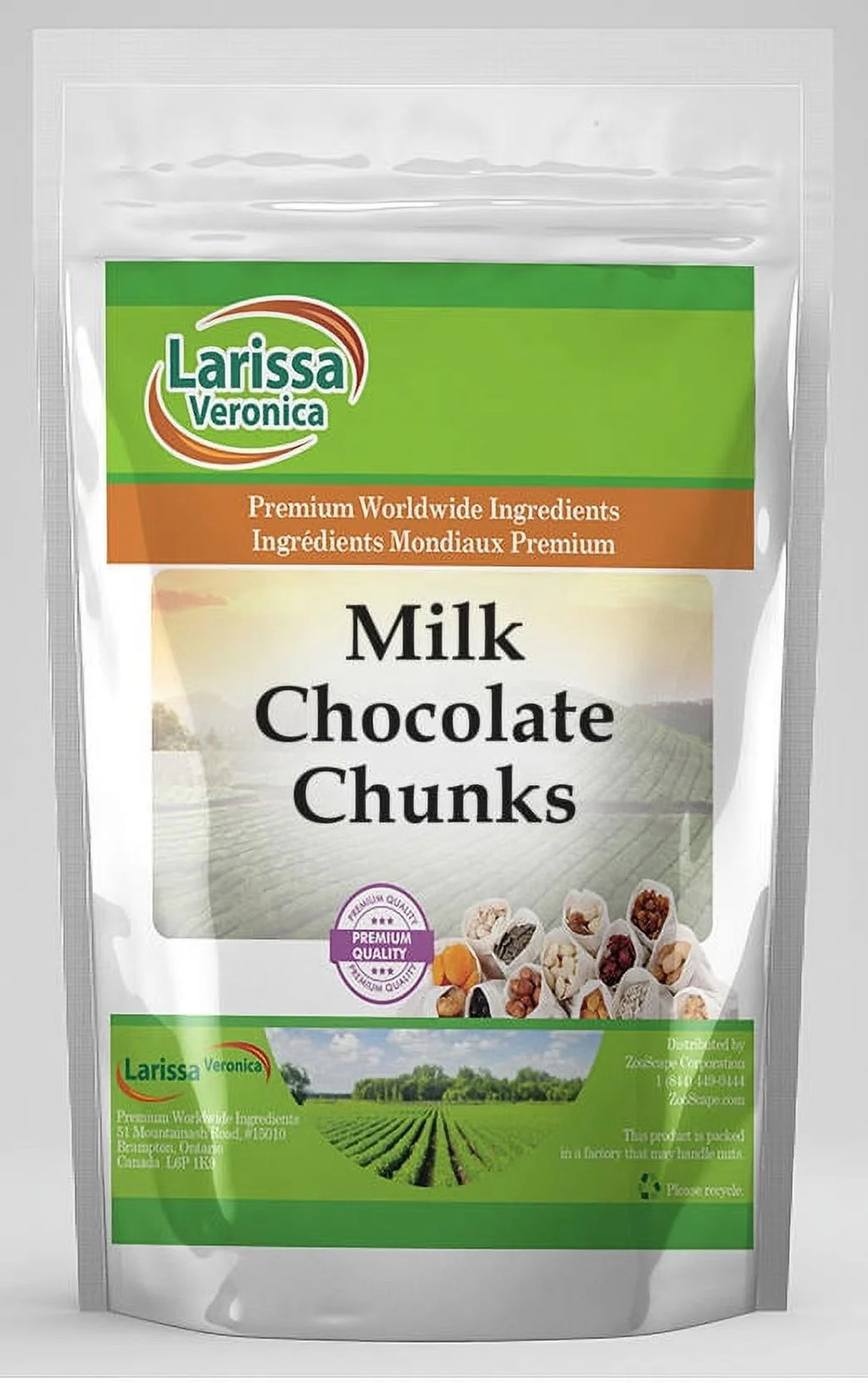 Milk Chocolate Chunks 8 oz 3-Pack A47379