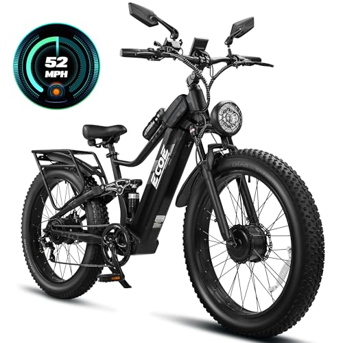 5000W Dual Motor Electric Bike 60V 32AH Battery 26x4 Fat Tire Full Suspension K430719