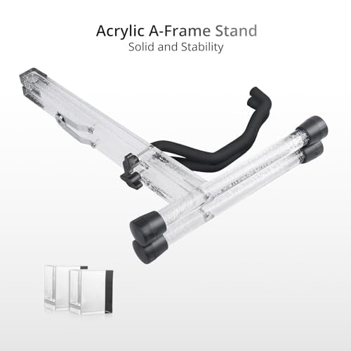 Hardwood Black Foldable Guitar Stand E873016