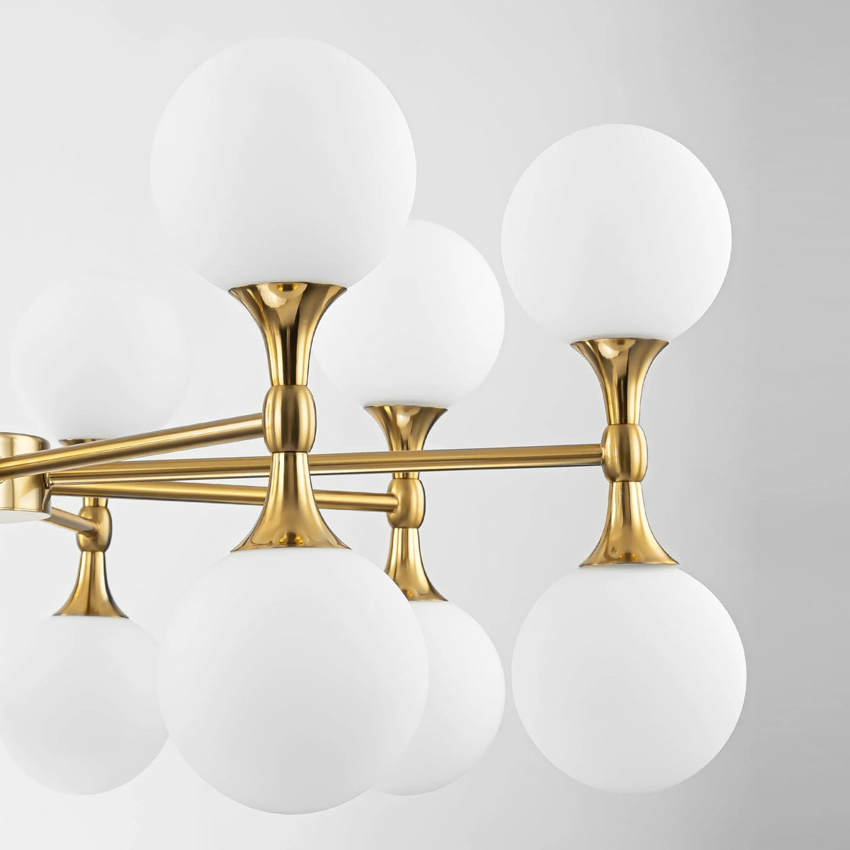 16-Light Dimmable Sputnik Linear Chandelier O1227
