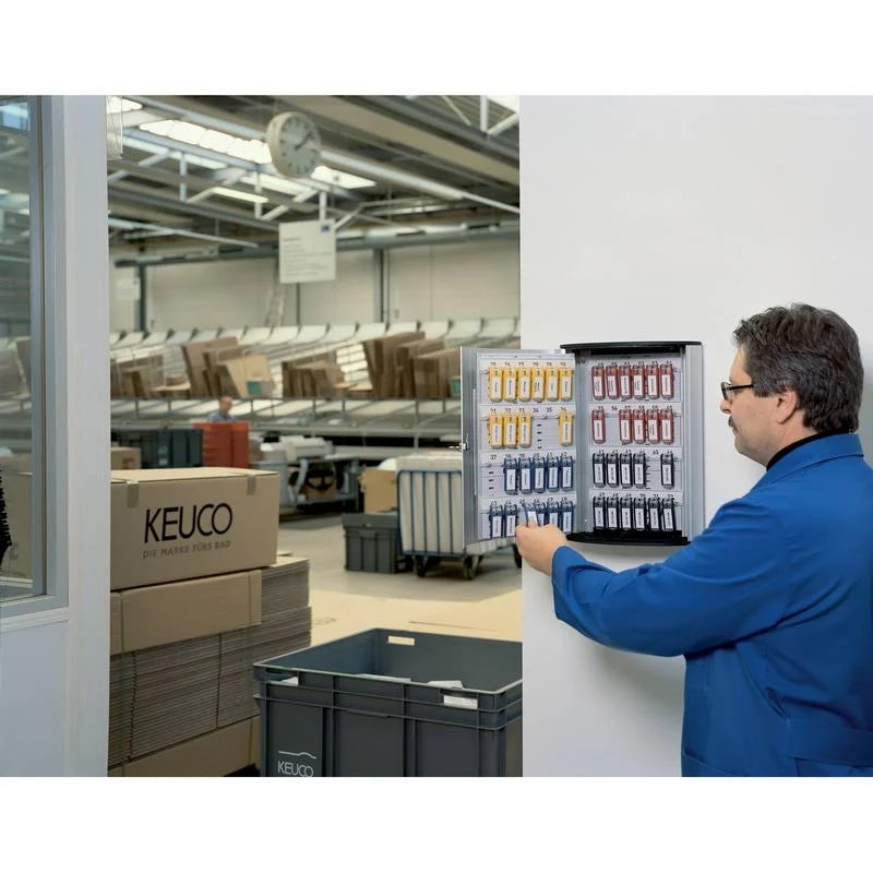 72-Key Brushed Aluminum Key Cabinet O3019