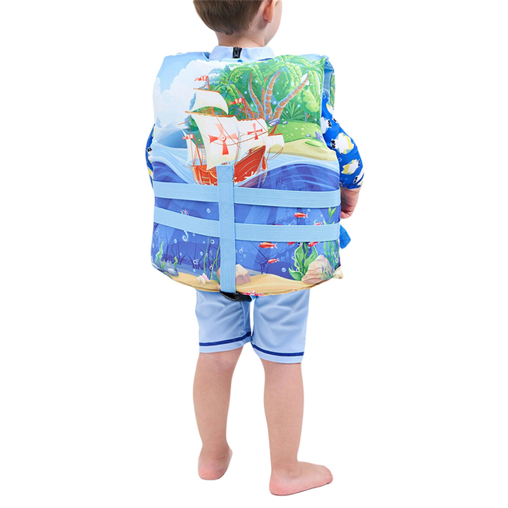 Cartoon Swim Vest with Adjustable Safety Strap F199