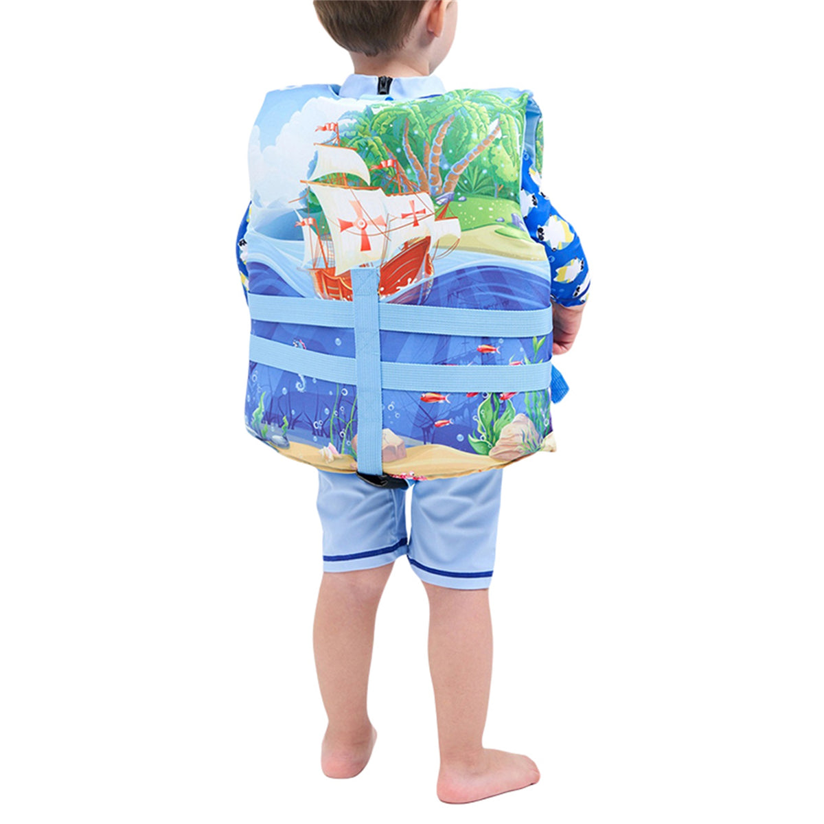 Cartoon Swim Vest with Adjustable Safety Strap F199