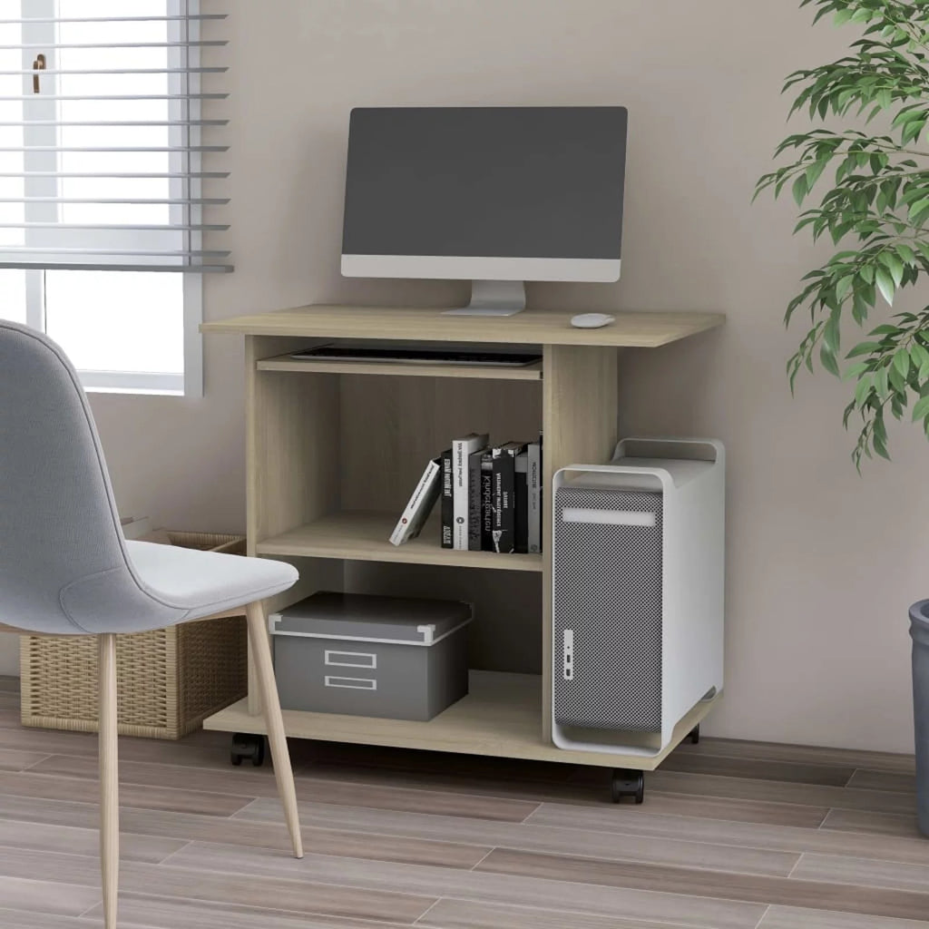 Computer Desk with Keyboard Tray and CPU Tower P167867