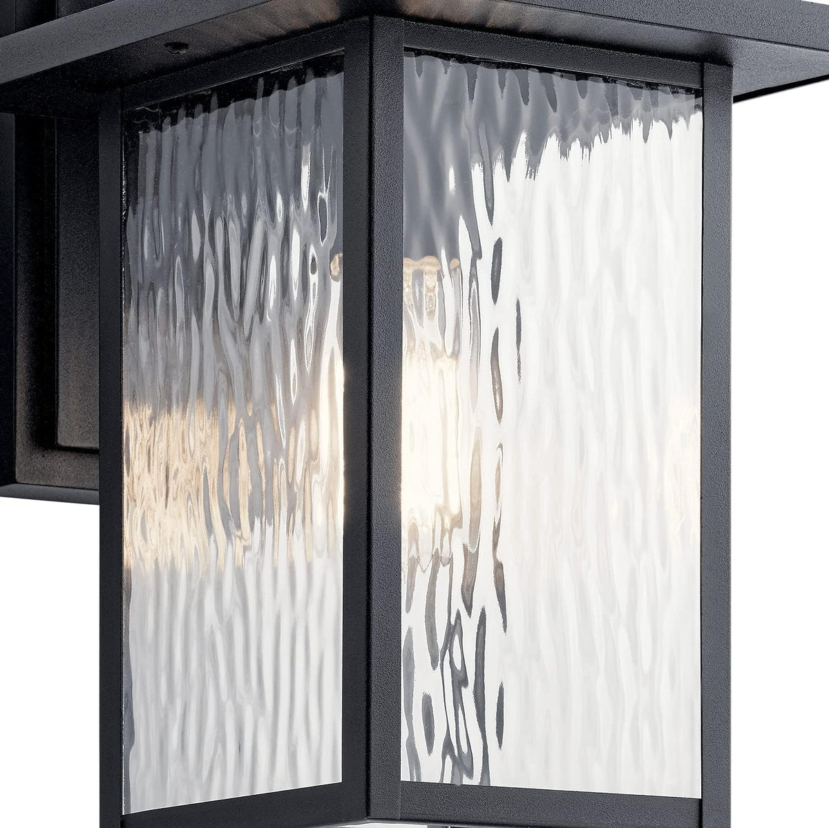 Textured Black Outdoor Wall Light C598