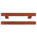 72 in. Medium Finish Rustic Distressed Shelf U245