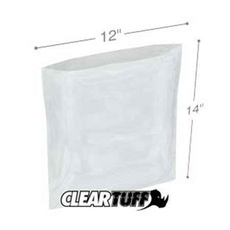12 x 14 in. Clear Poly Bags, Case of 1000 C3757