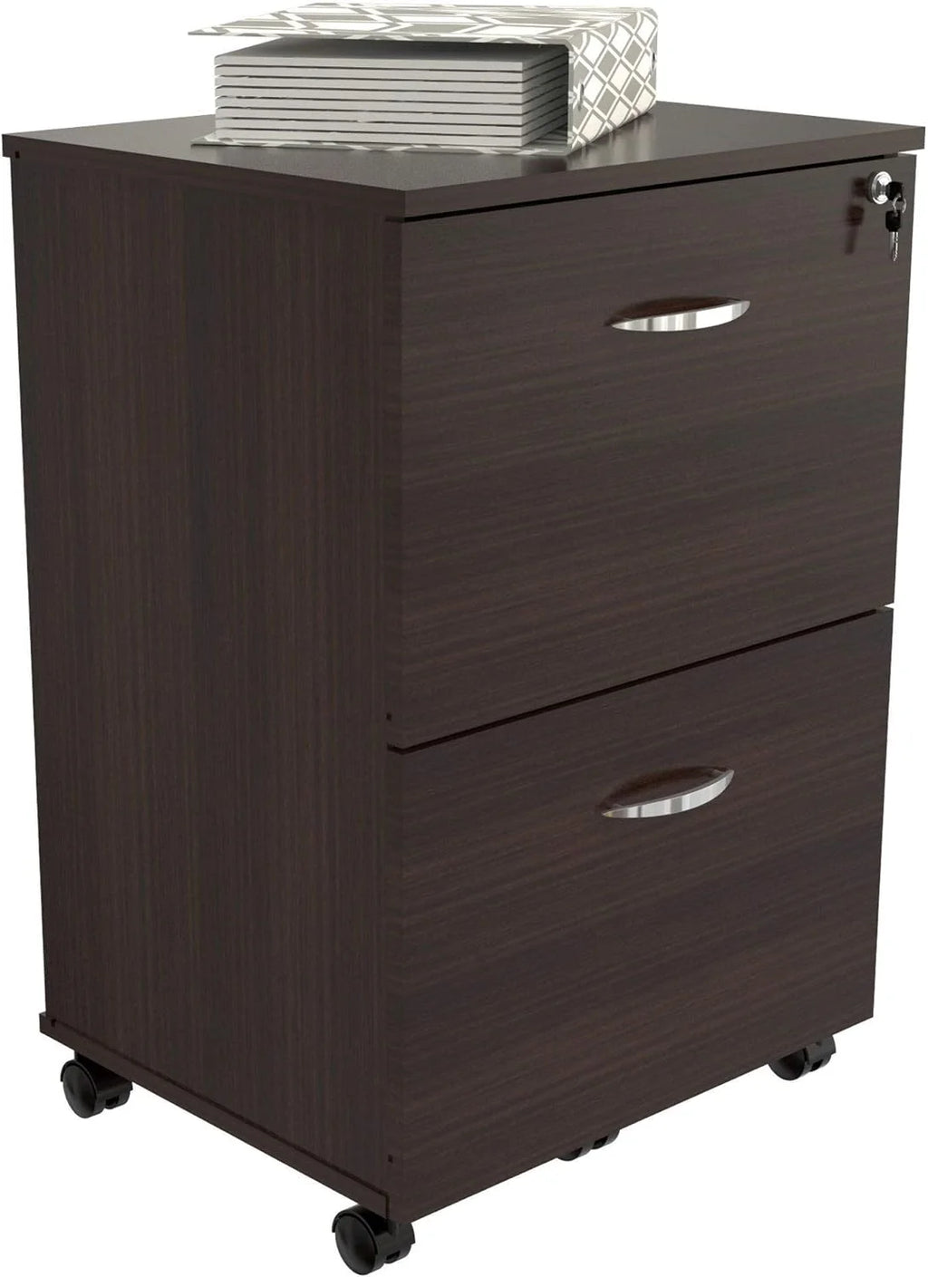 2-Drawer Espresso File Cabinet O25830