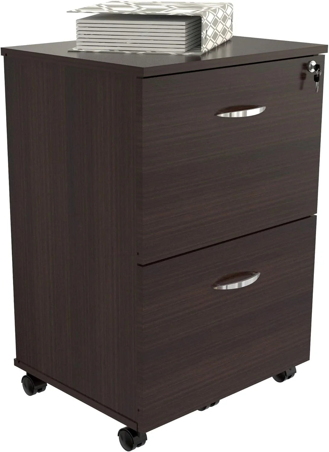 2-Drawer Espresso File Cabinet O25830