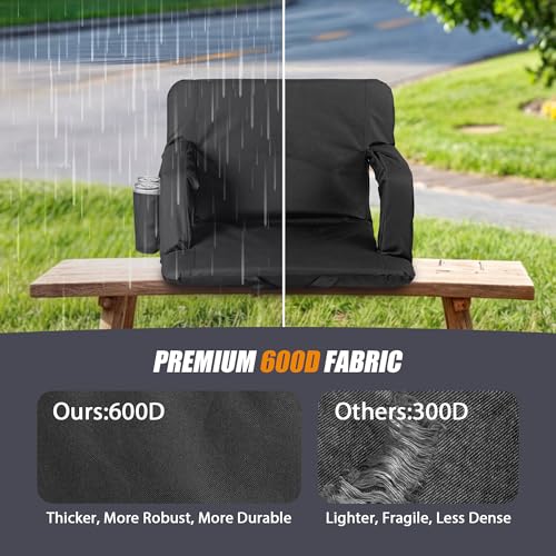 20.5"/25" Wide Padded Stadium Seat with Back Support B29743