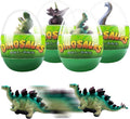 4 Pack Jumbo Prefilled Easter Eggs with Dinosaur Pull Back Cars G997