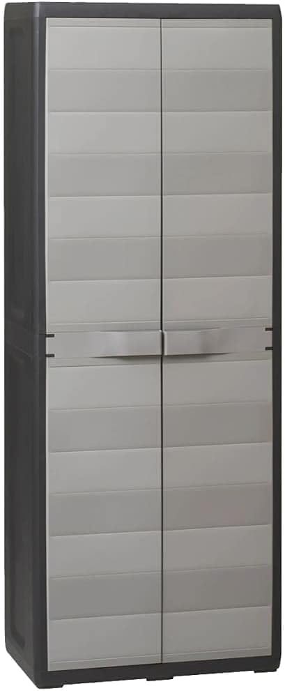 Gray Garden Shed with 3 Adjustable Shelves R1978