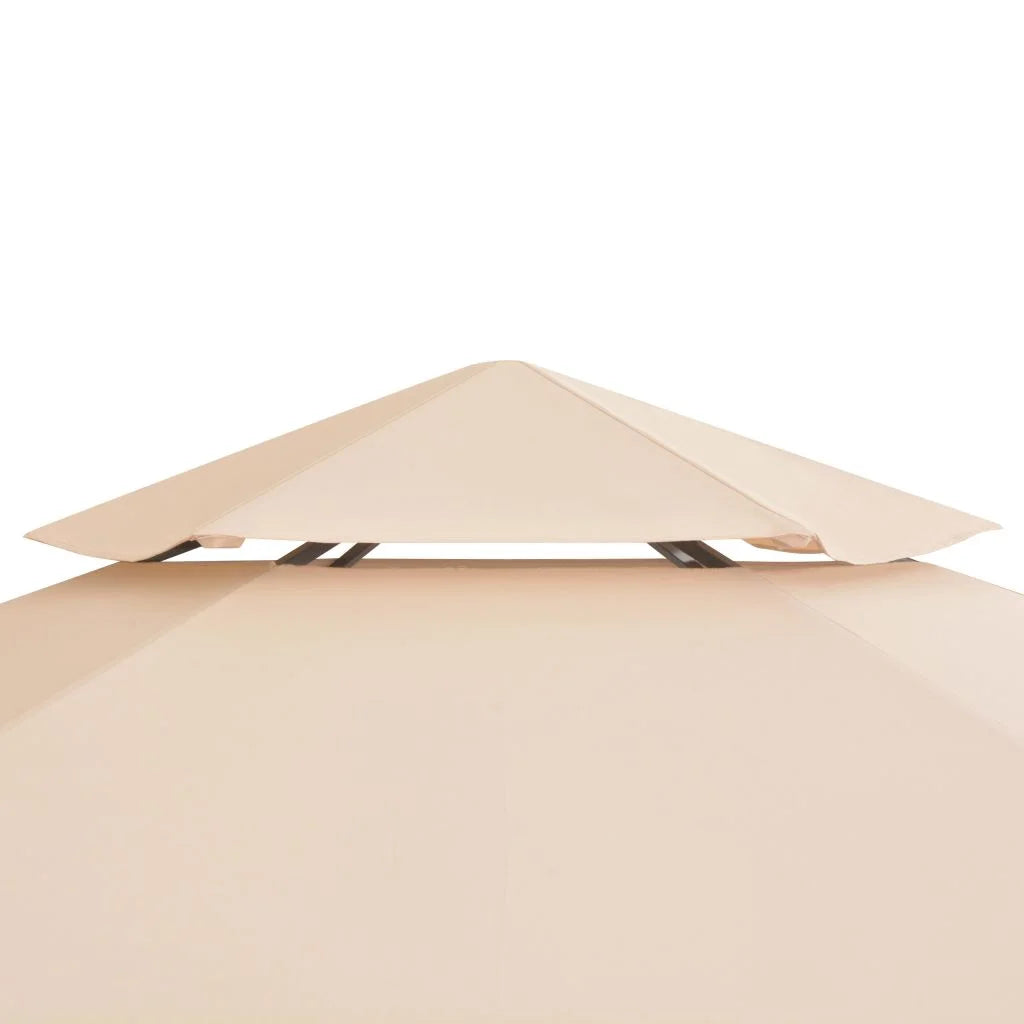 Beige Steel Frame Garden Canopy Tent Sun Shelter A997
