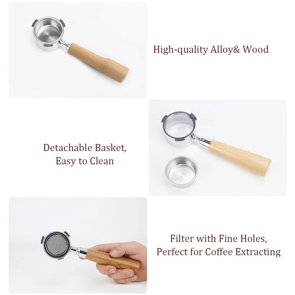 54mm Naked Bottomless Portafilter with Filter Basket M106