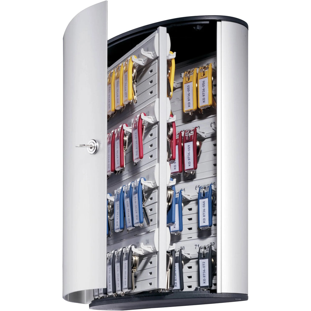 72-Key Brushed Aluminum Key Cabinet O3019