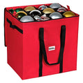 Christmas Ornament Storage Container with 4 Individual Trays, Heavy Duty 600D Tear Resistant Material R918