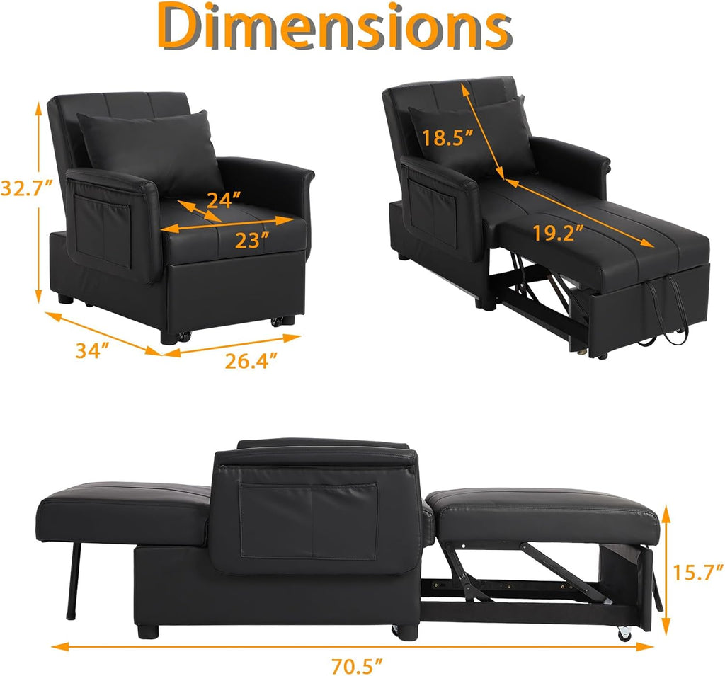 3 in 1 Folding Sofa Bed Chair O88799