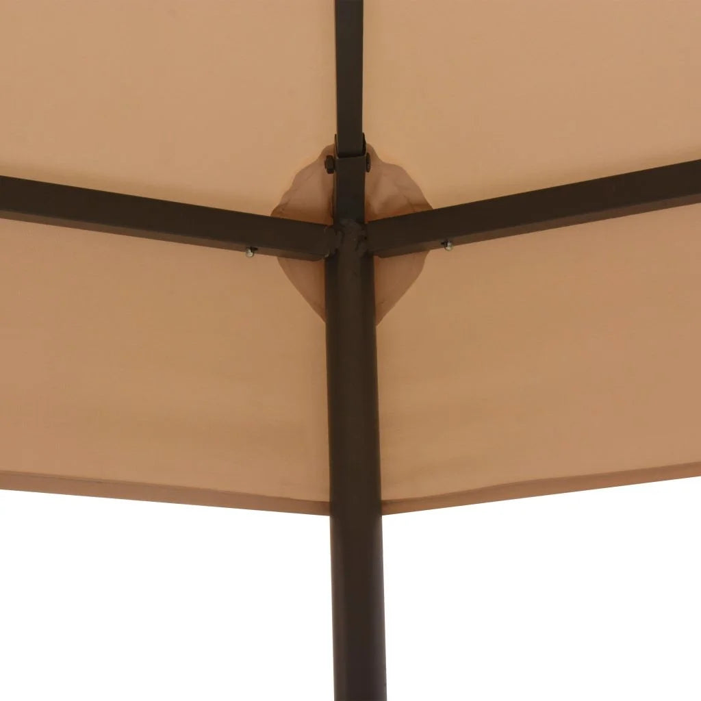 Beige Steel Frame Garden Canopy Tent Sun Shelter A997