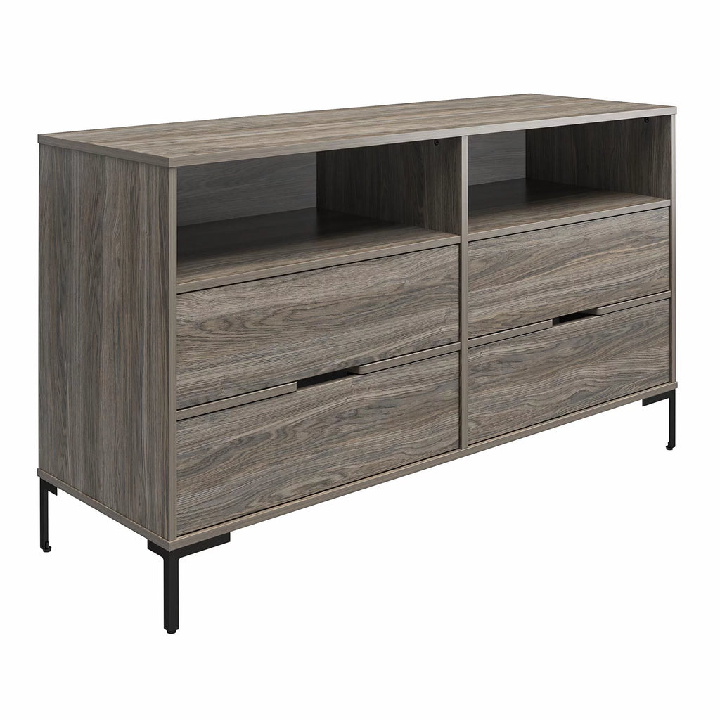 Weathered Oak Wide Dresser J208488