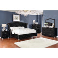 Black 4-piece Queen Bedroom Set B8496