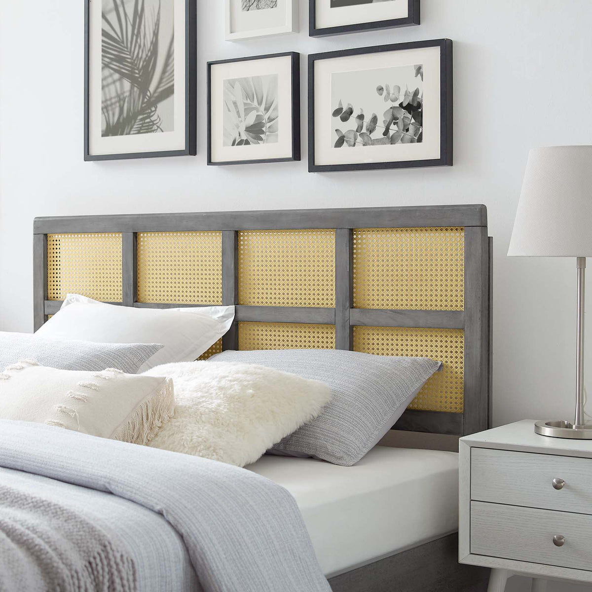 Grey Wood Full Size Headboard H26640
