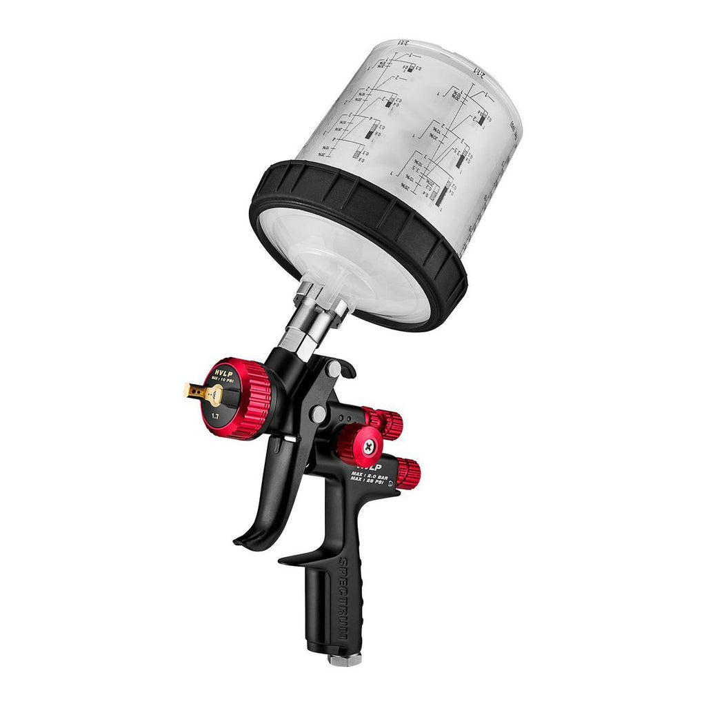 HVLP Gravity Feed Spray Gun with Side Fan Control D29195