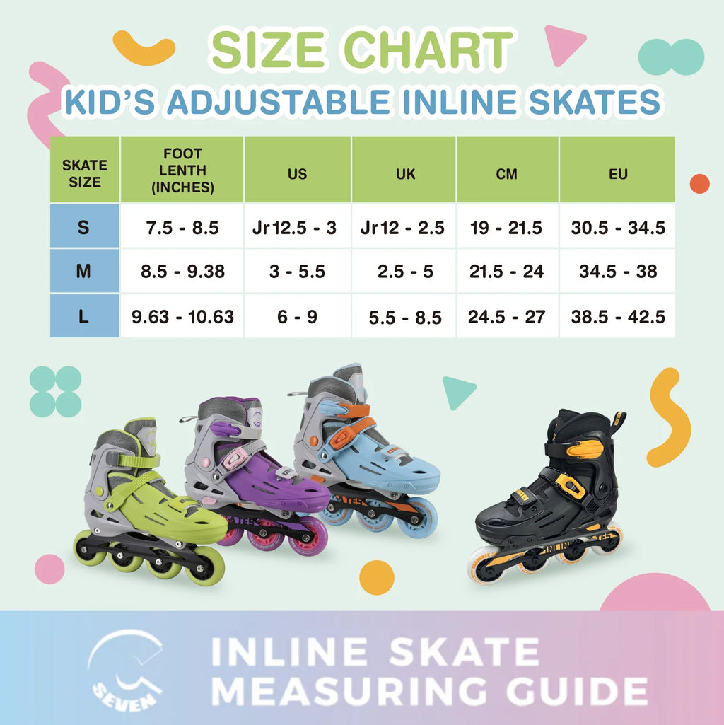 Adjustable Kids Inline Skates with Light Up Wheels R461