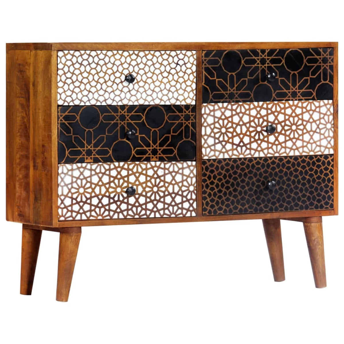 Wooden Sideboard with 6 Storage Drawers P179