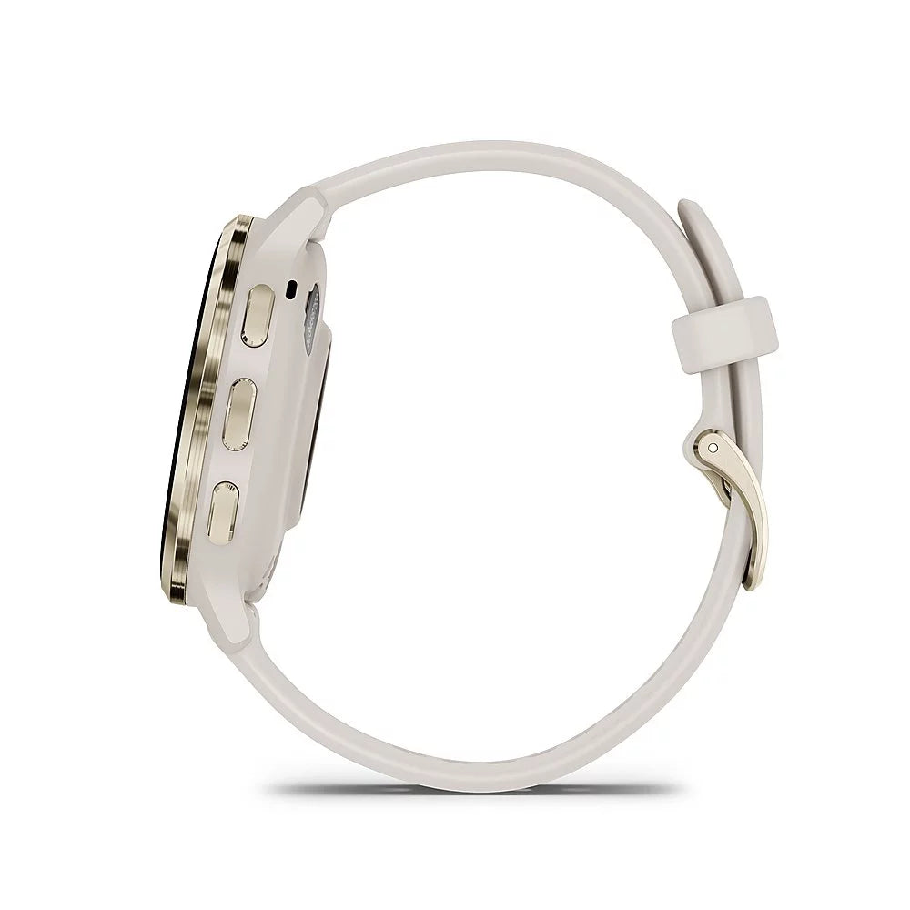 Gold Steel Bezel Ivory Case 41mm Health Fitness GPS Smartwatch N77879