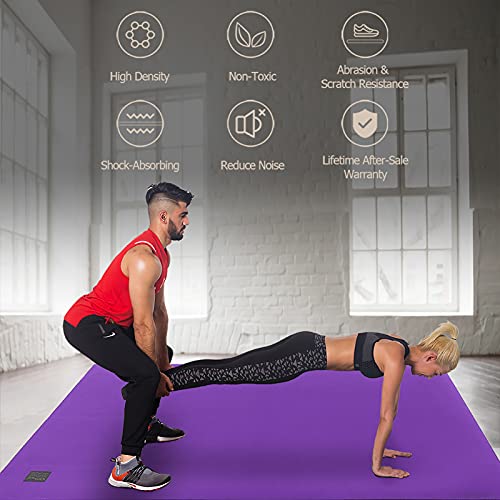 Large Non-Slip Exercise Mat 7mm U5695