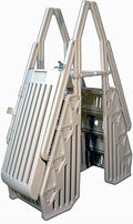 Taupe 24 Inch Gated Entry Above Ground Pool Ladder C2493