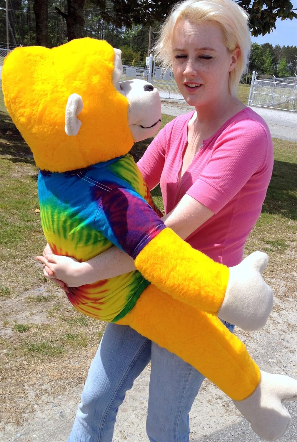 Yellow Plush Monkey 40-inches Tall V355