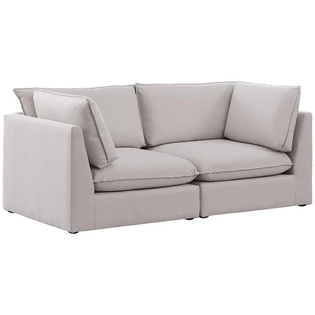 Beige Linen Textured Modular Sofa Z2054