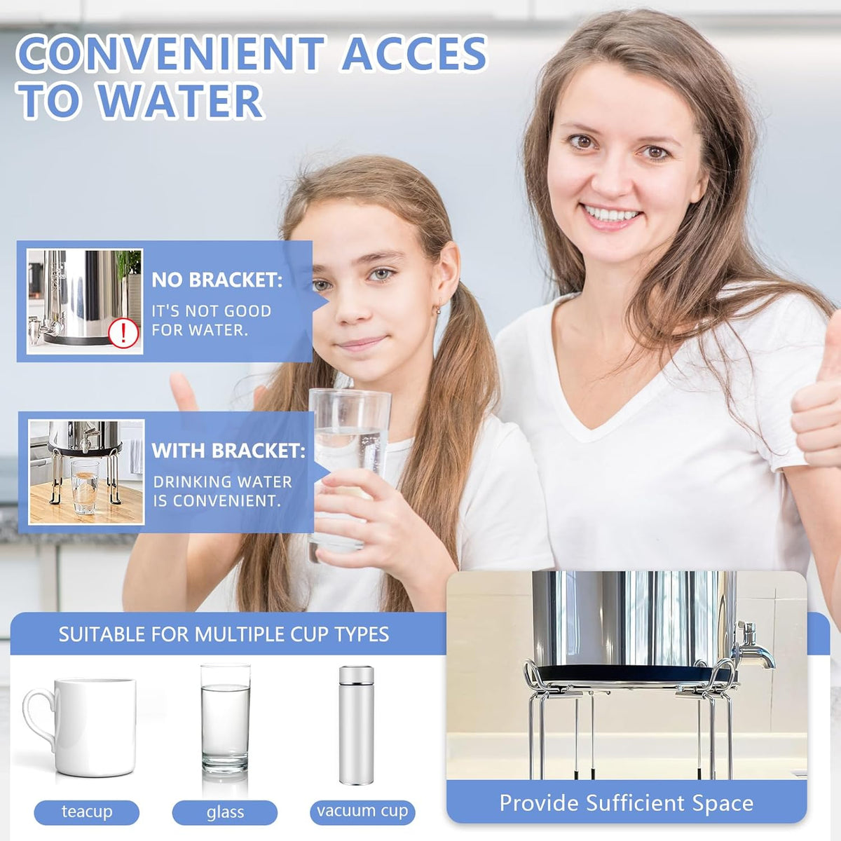 Stainless Steel Water Filter Stand A1718